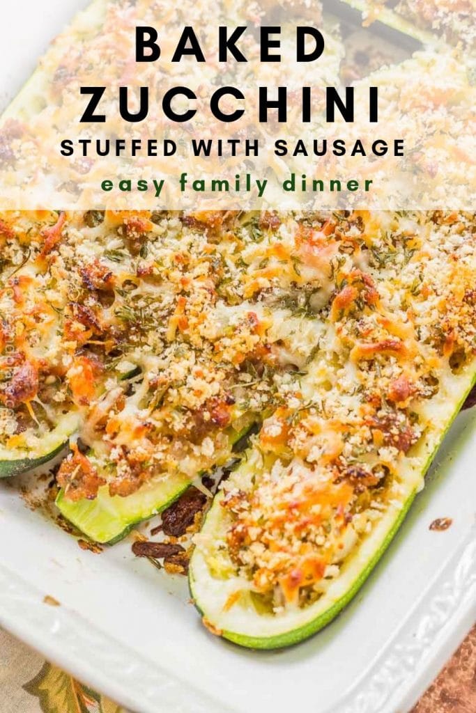 Easy Baked Stuffed Zucchini Boats Recipe - Home & Plate