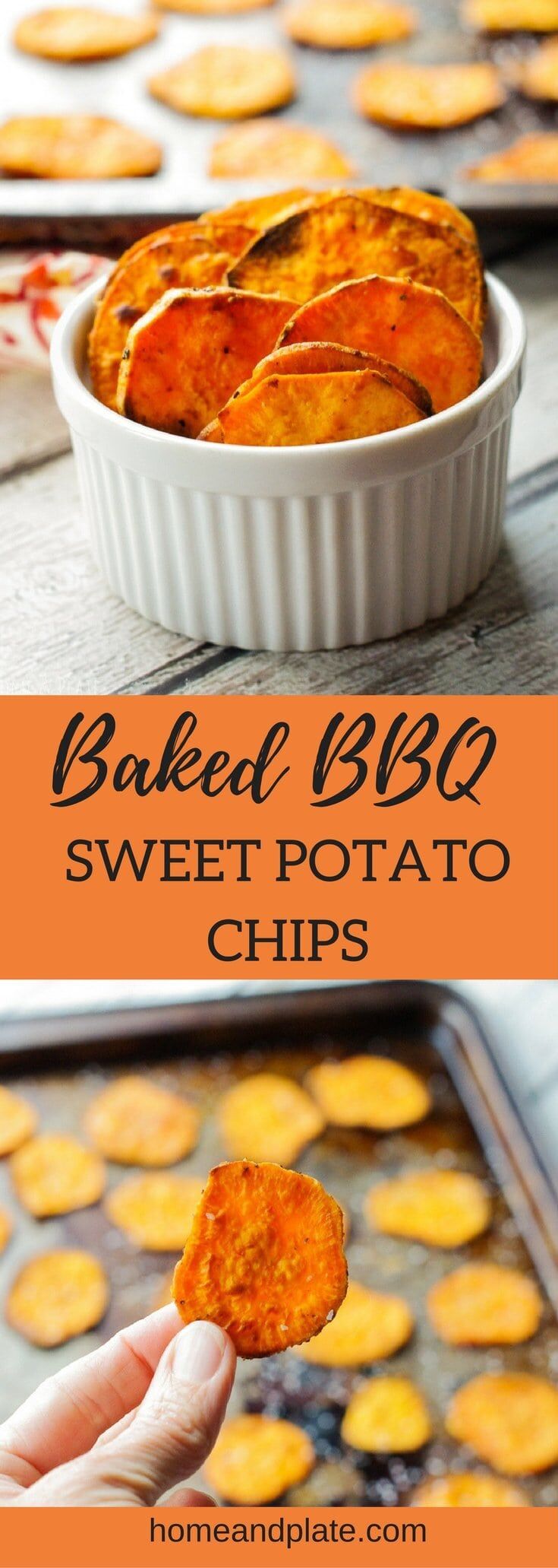 Baked BBQ Sweet Potato Chips (Easy Homemade Recipe) - H&P