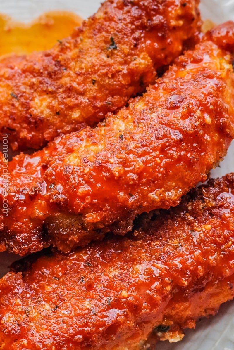 Easy Crispy Buffalo Chicken Tenders Home And Plate